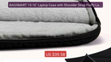 BAGSMART 15-16" Laptop Case with Shoulder Strap Fluffy Lapt... -- Top Pick 2026 | Unbeatable Price!