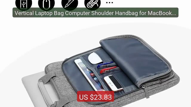 Vertical Laptop Bag Computer Shoulder Handbag for MacBook Pro ... Best Buy 2026 | Great Quality!