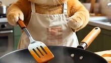 Cat Cooking Chicken Curry 😻🍛✨