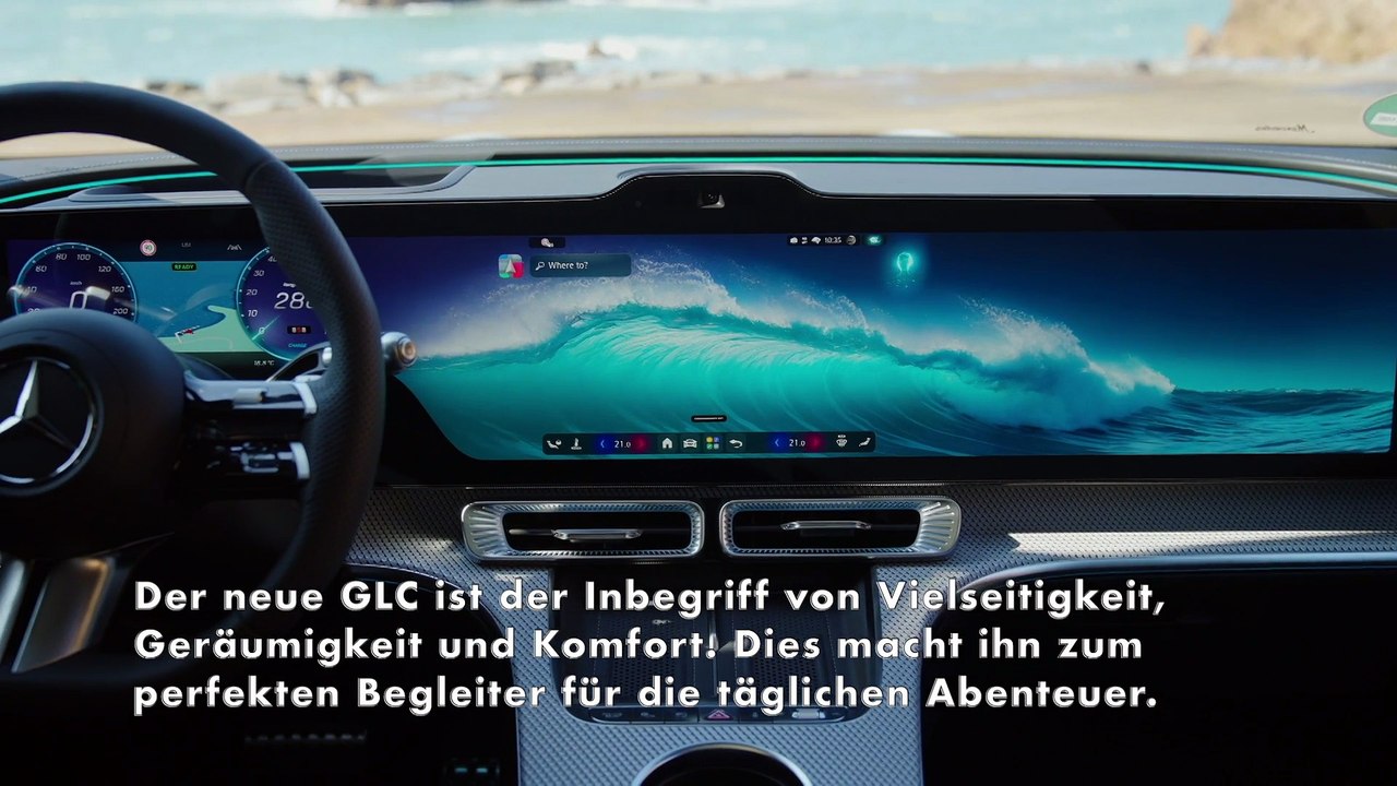 Der neue Mercedes-Benz GLC - Mehr Platz als jemals zuvor steigert den Komfort für Passagiere und Gepäck