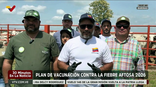 Crucial campaña de vacunación para erradicar la fiebre aftosa en el estado Barinas