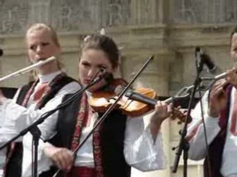 Un groupe de musiciens à la fête de jeanne d'arc 2008