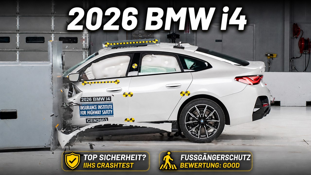 2026 BMW i4 IIHS Crashtest: Fußgängerschutz & Assistenz