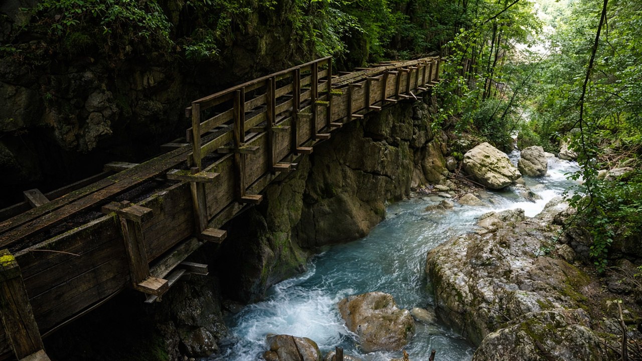 Would You Walk Through This Austrian Gorge?