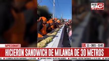 Nuevo récord argentino: crearon el sánguche de milanesa más grande del mundo