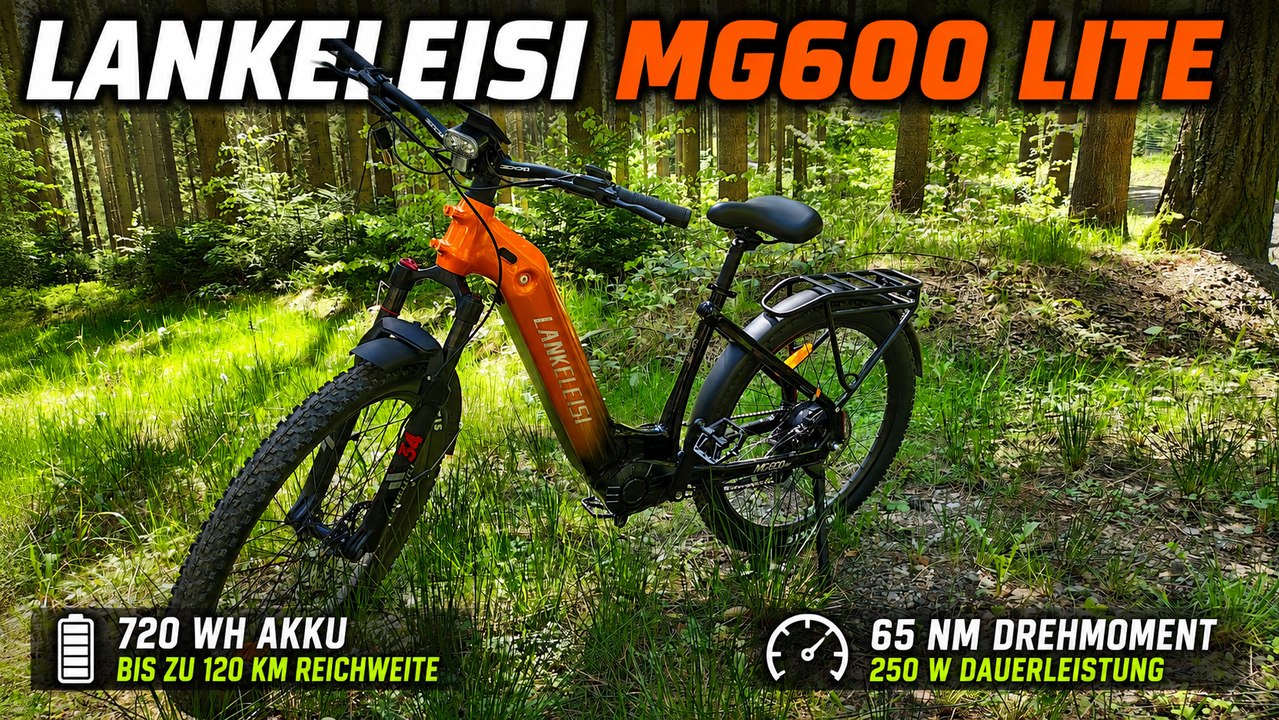 Lankeleisi MG600 Lite Review: Komfortables Trekking-E-Bike mit 65 Nm
