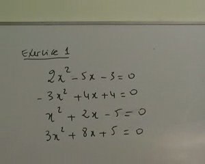 Equation du Second degre