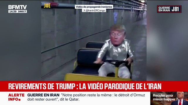 Guerre au Moyen-Orient: la propagande iranienne diffuse une nouvelle vidéo parodique de Donald Trump