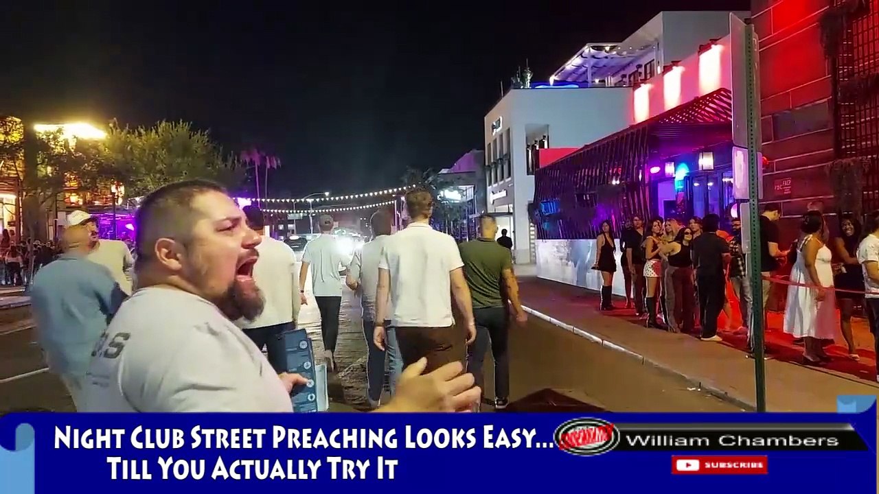 Night Club Street Preaching Looks Easy... Till You Actually Try It