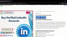 Buy Verified LinkedIn Accounts - No.1 Best Site & Verified PVA, Bulk