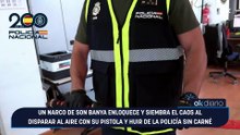 Un narco de Son Banya enloquece y siembra el caos al disparar al aire con su pistola y huir de la Policía sin carné