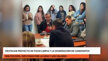 Destacan proyecto de ficha limpia y la disminución de candidatos