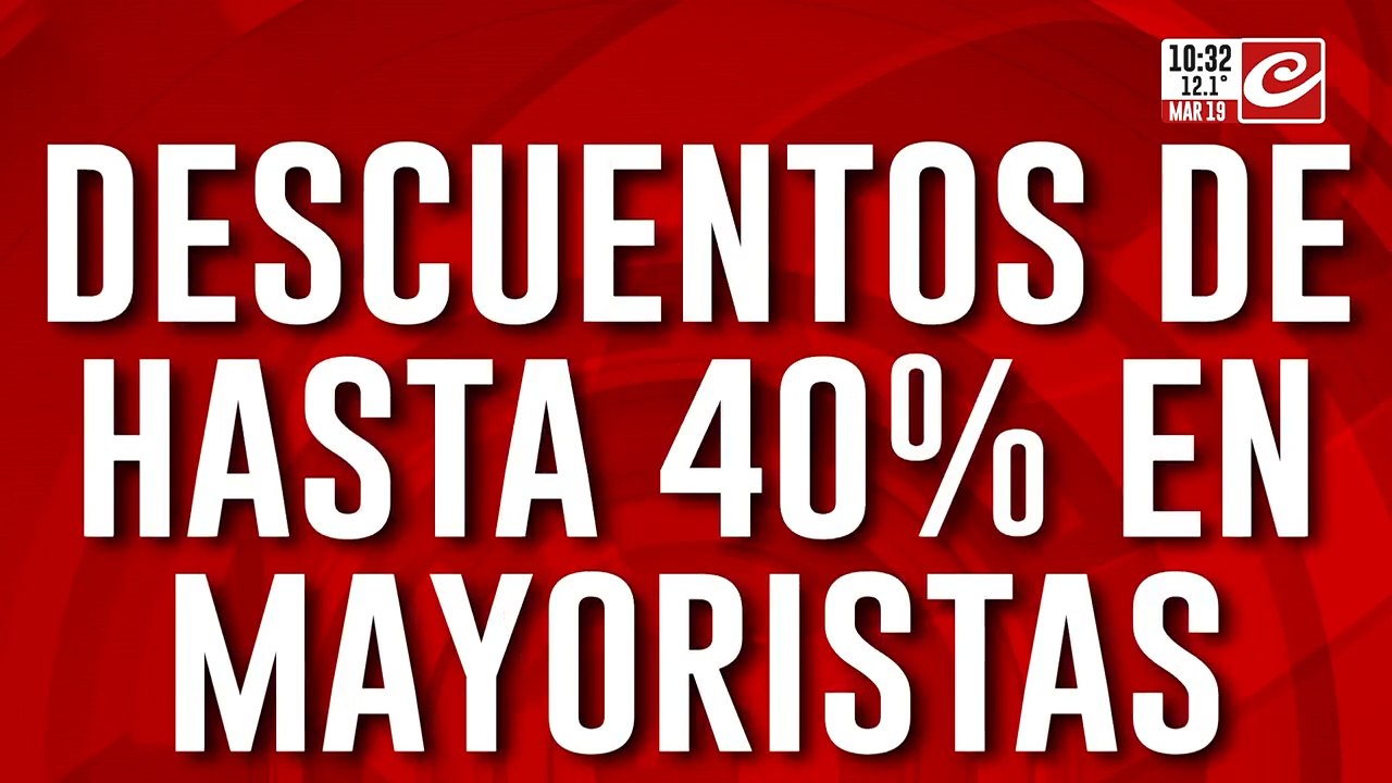 Ante la baja en el consumo, mayoristas ofrecen importantes descuentos