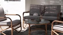 Conjunto muebles jardín FJAND 4 plazas