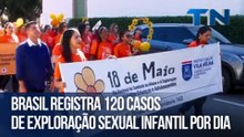 Brasil registra 120 casos de exploração sexual infantil por dia