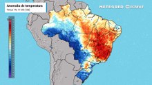 Terça-feira, 19 de maio: Anomalia de temperatura em superfície.
