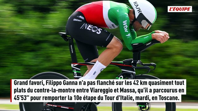 Filippo Ganna écrase le contre-la-montre sur la 10e étape du Giro, Eulalio toujours en rose devant Vingegaard - Giro