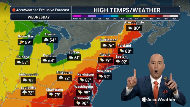 Strong storms possible Wednesday for the Northeast, mid-Atlantic