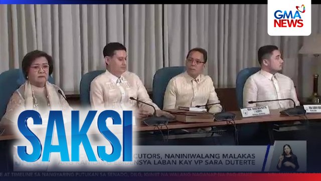Impeachment prosecutors, naniniwalang malakas ang kanilang ebidensya laban kay VP Sara Duterte | Saksi