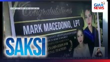 Mala-billboard na tarpaulin, ipinarada ng isang pamilya para sa kaanak na LET passer | Saksi