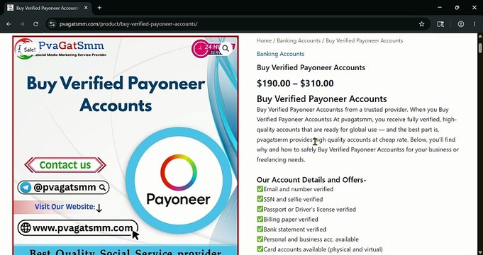 Top 17 Websites to Buy Verified Payoneer Accounts Safely