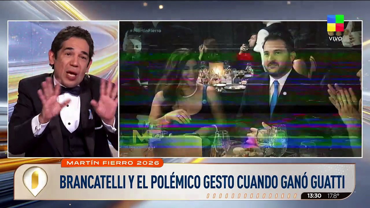 Alejandro Guatti contó qué le dijo Diego Brancatelli tras su polémico gesto en los Martín Fierro: "Raro"