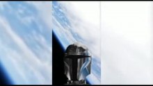 Star Wars, una replica del casco mandaloriano lanciata nello spazio