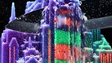 Satisfying Neon City Skyline Soap Cutting • Relaxing ASMR Cyberpunk Slices & Shaves