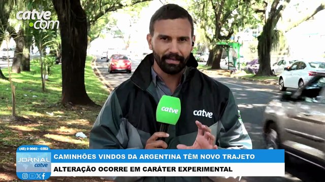 Receita Federal altera rota de caminhões entre Argentina e Foz do Iguaçu