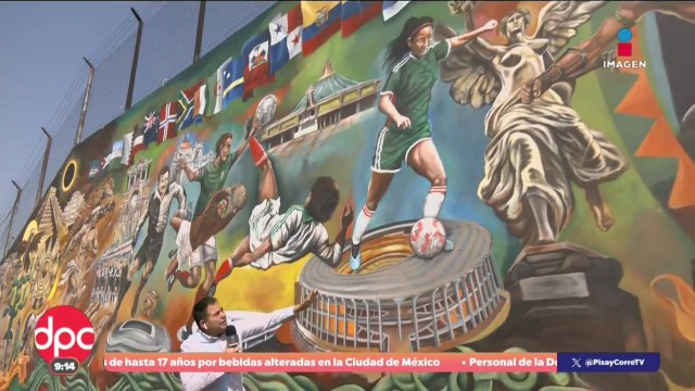 Histórico mural de fútbol apunta al Récord Guinness | De Pisa y Corre con Paola Rojas