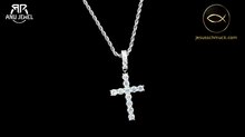 Moissanit Kreuzkette Herren ✝️ 6,7 CT Funkeln