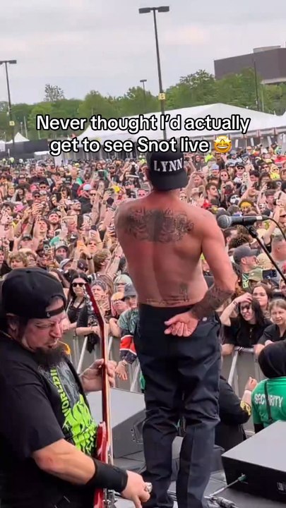 On-Stage View of Snot's Electrifying Performance
