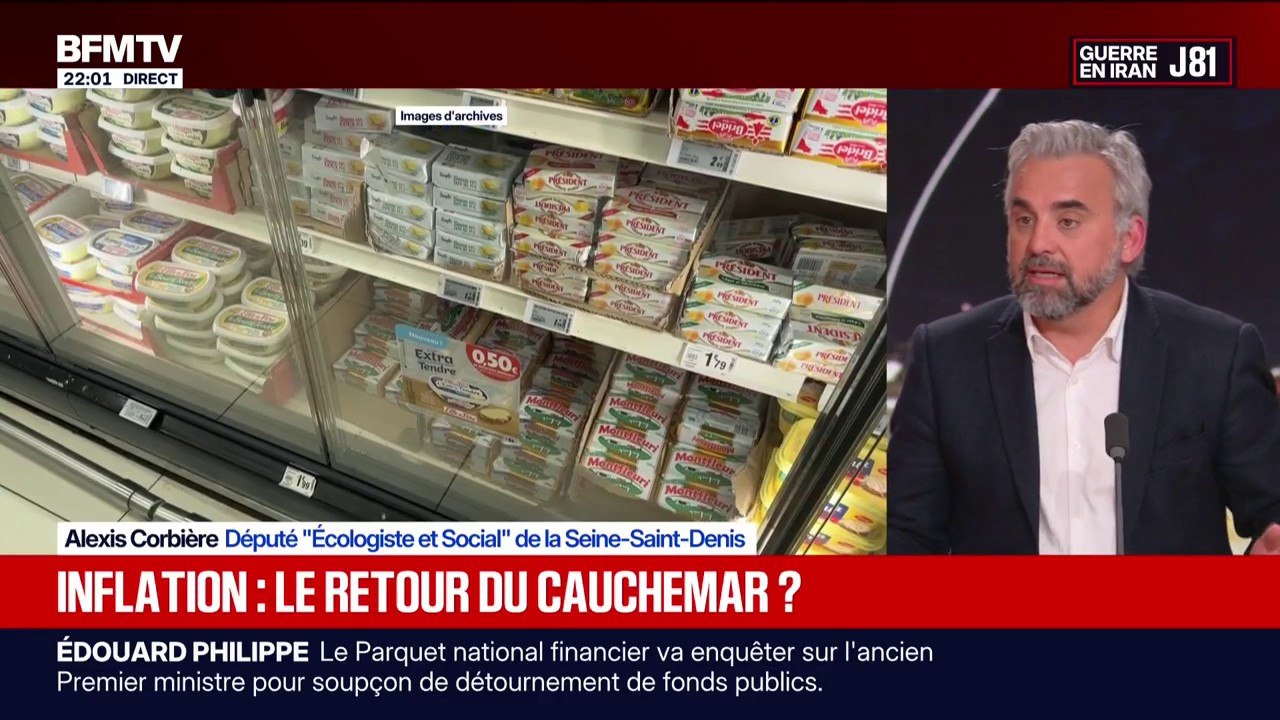 Inflation: l'augmentation des prix "participe à l'abstention et au dégoût" estime Alexis Corbière, député "Écologiste et Social" de la Seine-Saint-Denis