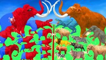 Red Spiderman Animals vs Prehistoric Mammals Mammoth Elephant vs Spiderman Mammoth Elephant vs T-Rex thumnail