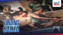 Mga replica ng mga pamosong painting na nasa kisame ng Sistine Chapel, naka-display sa isang exhibit | Unang Balita