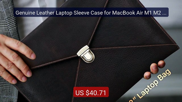 Genuine Leather Laptop Sleeve Case for MacBook Air M1 M2 M3 M4 Pro... Best Deal 2026 | Shop Now!