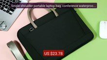 Single shoulder portable laptop bag, conference waterproof por... -- Best Buy 2026 | Great Quality!