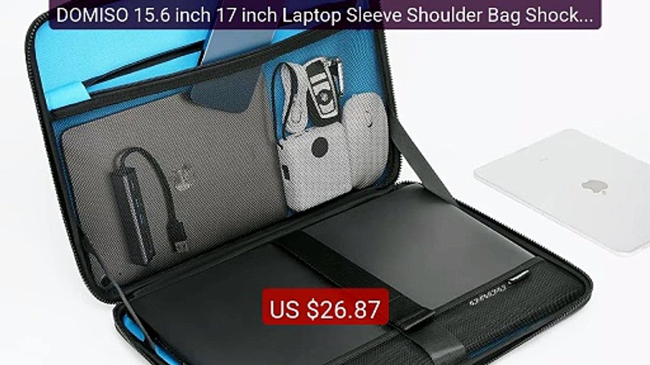 DOMISO 15.6 inch 17 inch Laptop Sleeve Shoulder Bag Shockproof... -- Best Buy 2026 | Great Quality!