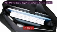 15.6-17.3 Inch Laptop Bag Waterproof Large Capacity Men Bri... -- Top Pick 2026 | Unbeatable Price!