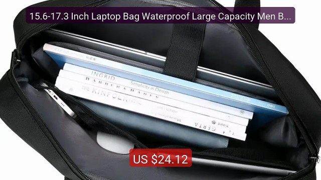 15.6-17.3 Inch Laptop Bag Waterproof Large Capacity Men Bri... Top Pick 2026 | Unbeatable Price!