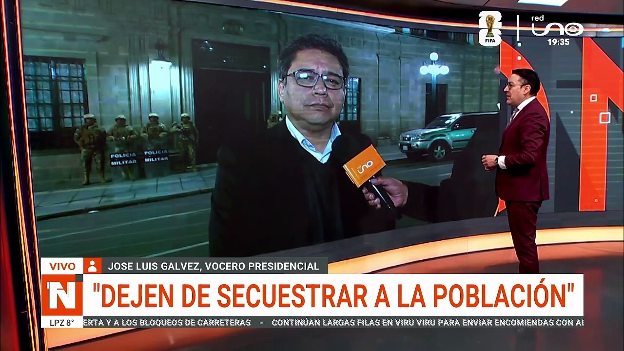 VOCERO PRESIDENCIAL SOBRE CONFLICTOS EN BOLIVIA