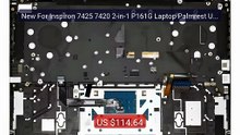 New For Inspiron 7425 7420 2-in-1 P161G Laptop Palmrest Upp... -- Top Pick 2026 | Unbeatable Price!