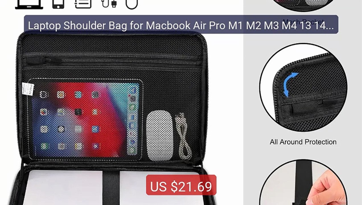 Laptop Shoulder Bag for Macbook Air Pro M1 M2 M3 M4 13 14 1... -- Top Pick 2026 | Unbeatable Price!