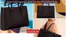 Stylish Large Capacity Laptop Tote Bag Professional Waterproof... -- Hot Deal 2026 | Limited Offer!