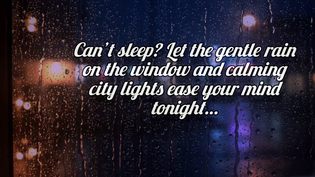 Rain on Window at Night 🌃 | Cozy City Lights & Soft Rain Sounds for Deep Sleep & Relaxation #rain #deepsleep #viral #relax #trending