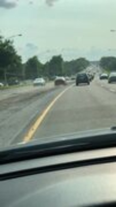 Elderly Driver Crashes Into Divider After Entering Construction Zone