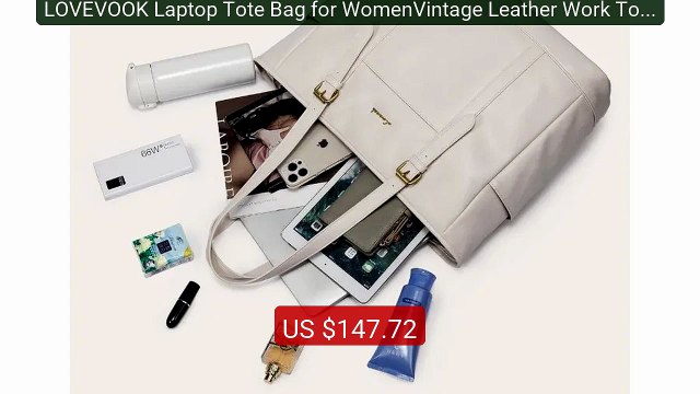 LOVEVOOK Laptop Tote Bag for WomenVintage Leather Work Tote Ba... Hot Deal 2026 | Limited Offer!