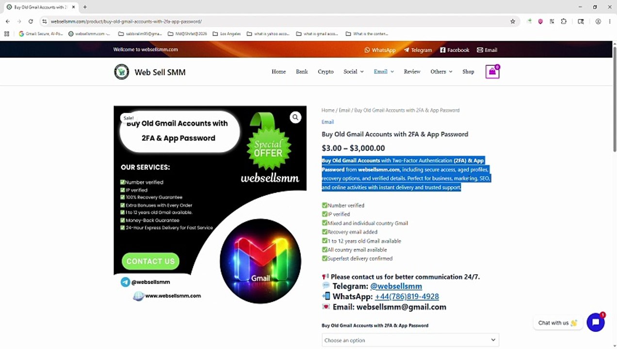 [Solved] Buy Old Gmail Accounts with 2FA & App Password ...