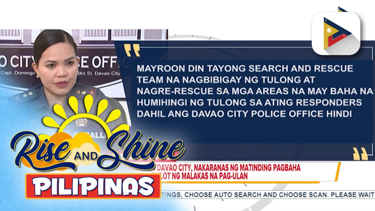 Ilang barangay sa Davao City, nakaranas ng matinding pagbaha dulot ng malakas na pag-ulan | ulat ni JC Alipong-ga ng PTV Davao