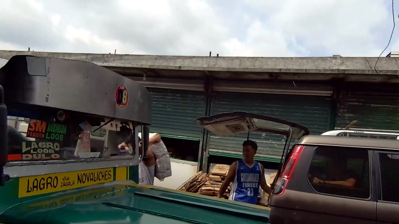 Everyone is Busy on Dumalay Street in Quezon City in the Philippines